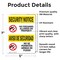 Signmission No Guns Allowed Bilingual OSHA Security Notice Sign, Vinyl Decal, 5in W x 7in L, 2PK OS-2PACK-SN-D-57-L-11612 - alternate 3